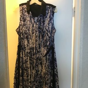 NWOT SimplyVera Vera wang dress purple black L